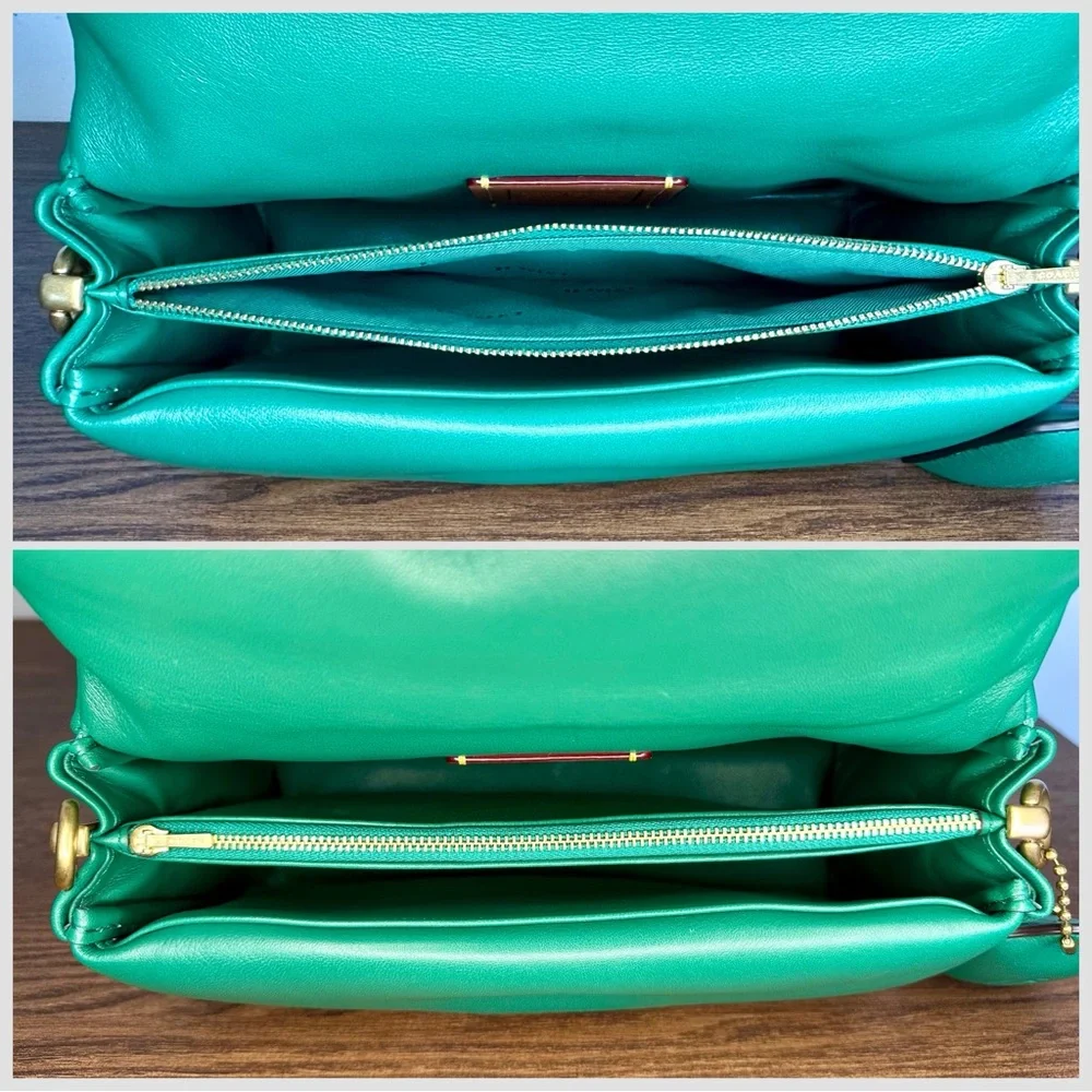 Coach Pillow Tabby Shoulder Bag 26 in Green - Picture 8 of 11